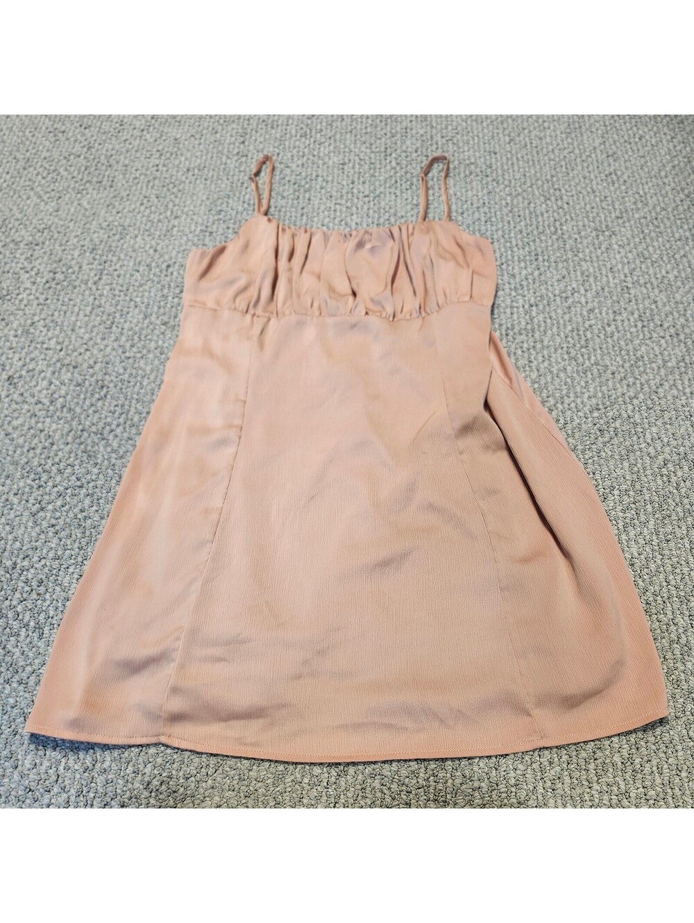 Lulus XL Peach Mini Dress with Spaghetti Straps